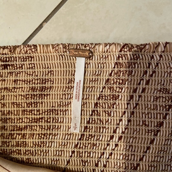 Free People Beige and Brown Hampton Wrap Maxi Skirt with Floral Scarf Print - Picture 3 of 5